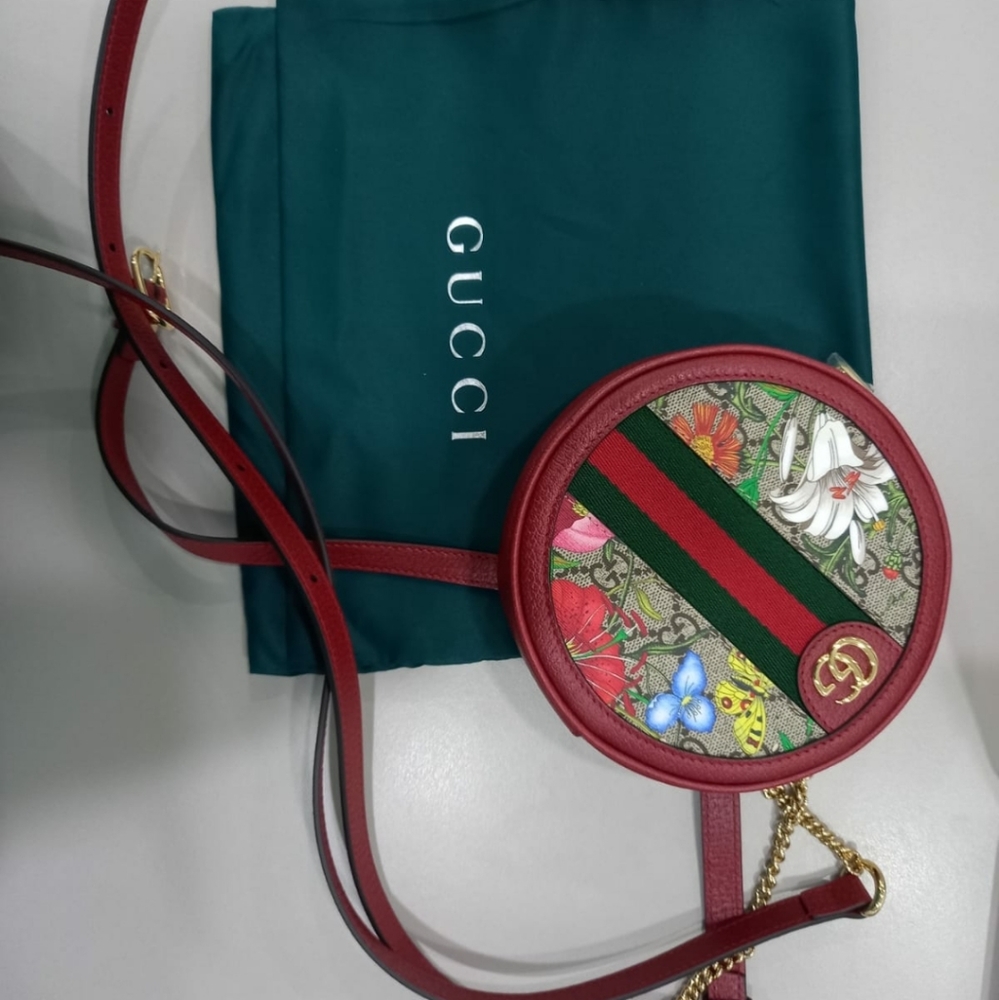 NEW Authentic Gucci Ophidia Floral Mini Backpack - Picture 3 of 6